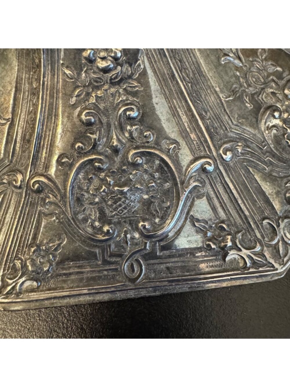Pair Of Antique Barbour Silverplated Candle Holders Ornate Floral Engraving - Picture 6 of 16